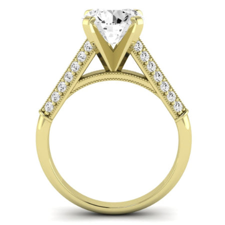 Iberis Diamond Matching Band Only (does Not Include Engagement Ring) For Ring With Round Center yellowgold