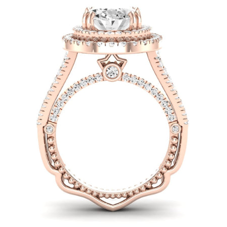 Lupin Oval Diamond Bridal Set (Lab Grown Igi Cert) rosegold