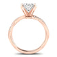 Iris Diamond Matching Band Only (does Not Include Engagement Ring) For Ring With Oval Center rosegold