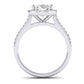 Mallow Oval Diamond Bridal Set (Lab Grown Igi Cert) whitegold