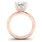 Baneberry Moissanite Matching Band Only (does Not Include Engagement Ring)  For Ring With Princess Center rosegold