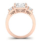 Erica Diamond Matching Band Only (does Not Include Engagement Ring) For Ring With Princess Center rosegold