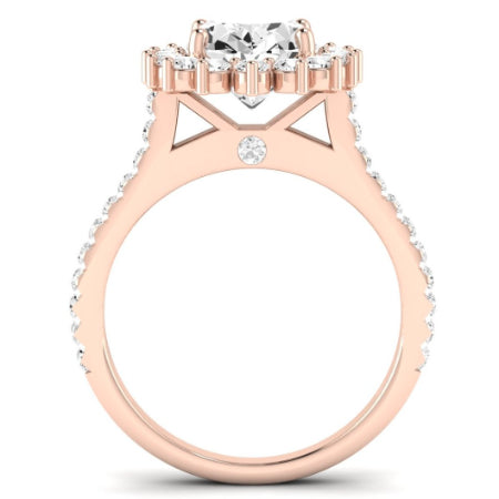 Gazania Oval Diamond Bridal Set (Lab Grown Igi Cert) rosegold