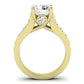 Calluna Moissanite Matching Band Only (does Not Include Engagement Ring) For Ring With Round Center yellowgold