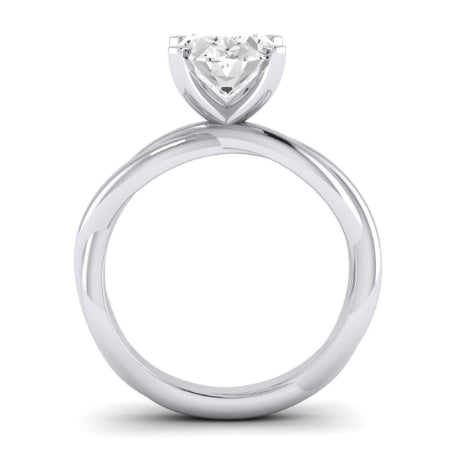 Baneberry Oval Diamond Bridal Set (Lab Grown Igi Cert) whitegold