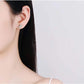 Leslie Round Diamond Earrings whitegold