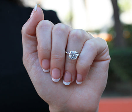 Balsam Round Diamond Engagement Ring (Lab Grown Igi Cert) whitegold