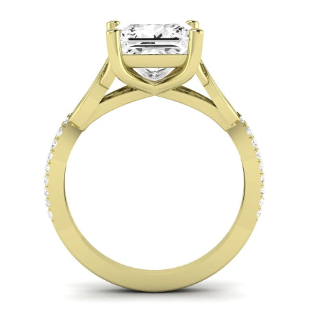 Pavonia Diamond Matching Band Only (does Not Include Engagement Ring)  For Ring With Princess Center yellowgold