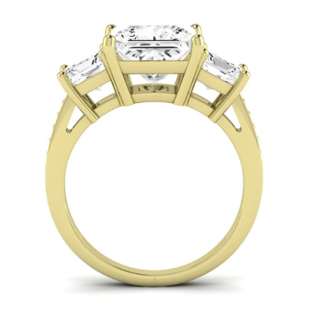 Dietes Diamond Matching Band Only (does Not Include Engagement Ring) For Ring With Princess Center yellowgold