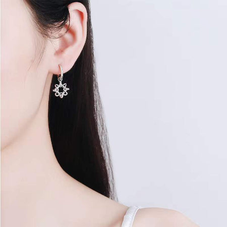 Archi Diamond Earrings whitegold