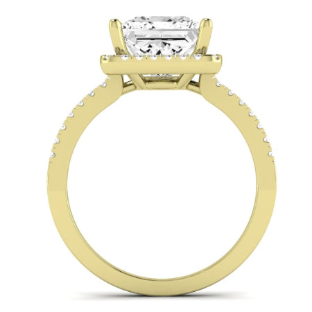Bergenia Diamond Matching Band Only (does Not Include Engagement Ring ) For Ring With Princess Center yellowgold