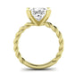 Balsam Diamond Matching Band Only (does Not Include Engagement Ring) For Ring With Princess Center yellowgold