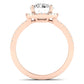 Bergenia Moissanite Matching Band Only (does Not Include Engagement Ring ) For Ring With Round Center rosegold