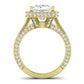 Buttercup Diamond Matching Band Only (does Not Include Engagement Ring)  For Ring With Princess Center yellowgold