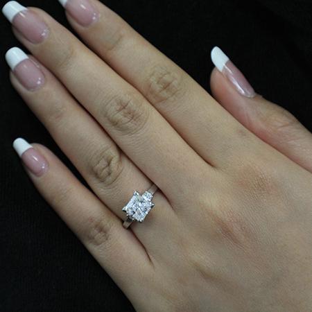 Briar Rose - 1ct Princess Diamond Engagement Ring (Lab Grown Igi Cert) whitegold