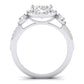 Lunaria Diamond Matching Band Only (does Not Include Engagement Ring) For Ring With Oval Center whitegold
