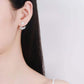 Joy Moissanite & Pearl Earrings whitegold