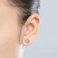 Mel Moissanite Earrings whitegold