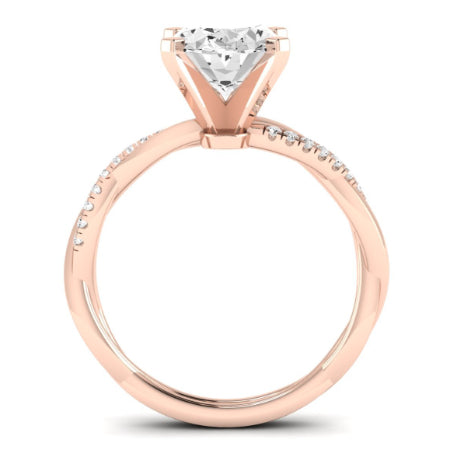 Iris Oval Diamond Bridal Set (Lab Grown Igi Cert) rosegold