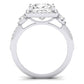 Lunaria Moissanite Matching Band Only (does Not Include Engagement Ring) For Ring With Princess Center whitegold