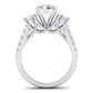 Primrose Diamond Matching Band Only ( Engagement Ring Not Included) For Ring With Round Center whitegold