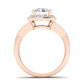 Moonflower Moissanite Matching Band Only (does Not Include Engagement Ring) For Ring With Round Center rosegold
