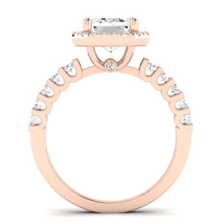 Sweetpea Oval Moissanite Bridal Set rosegold