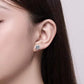 Layla Moissanite Earrings whitegold