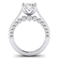 Nala Diamond Matching Band Only (does Not Include Engagement Ring) For Ring With Oval Center whitegold