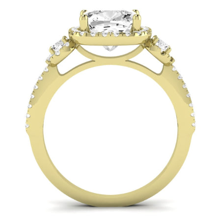 Lunaria Cushion Diamond Bridal Set (Lab Grown Igi Cert) yellowgold