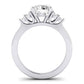 Alyssa Diamond Matching Band Only (does Not Include Engagement Ring) For Ring With Round Center whitegold
