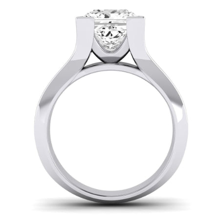 Jasmine Diamond Matching Band Only (does Not Include Engagement Ring) For Ring With Princess Center whitegold