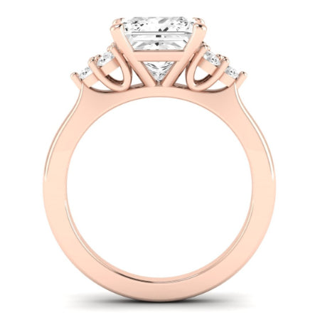 Alyssa Diamond Matching Band Only (does Not Include Engagement Ring) For Ring With Princess Center rosegold