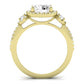 Lunaria Moissanite Matching Band Only (does Not Include Engagement Ring) For Ring With Round Center yellowgold