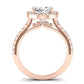 Florizel Diamond Matching Band Only (does Not Include Engagement Ring) For Ring With Oval Center rosegold