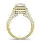 Wallflower Diamond Matching Band Only ( Engagement Ring Not Included) For Ring With Cushion Center yellowgold