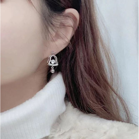 Gemma Round Moissanite Stud Earrings whitegold