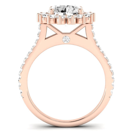 Gazania Diamond Matching Band Only (does Not Include Engagement Ring) For Ring With Round Center rosegold