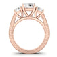 Belladonna Diamond Matching Band Only (does Not Include Engagement Ring) For Ring With Round Center rosegold
