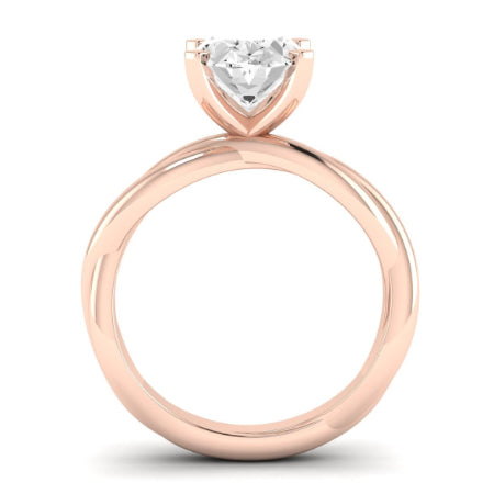 Baneberry Oval Diamond Bridal Set (Lab Grown Igi Cert) rosegold