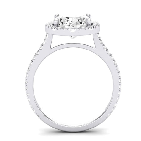 Columbine Oval Diamond Bridal Set (Lab Grown Igi Cert) whitegold