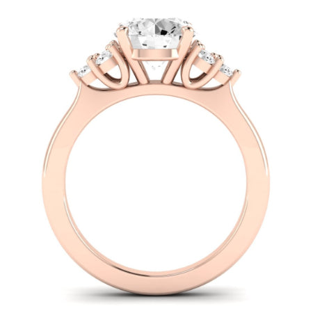 Alyssa Diamond Matching Band Only (does Not Include Engagement Ring) For Ring With Round Center rosegold