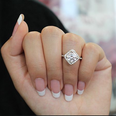 Cattleya Round Diamond Engagement Ring (Lab Grown Igi Cert) whitegold