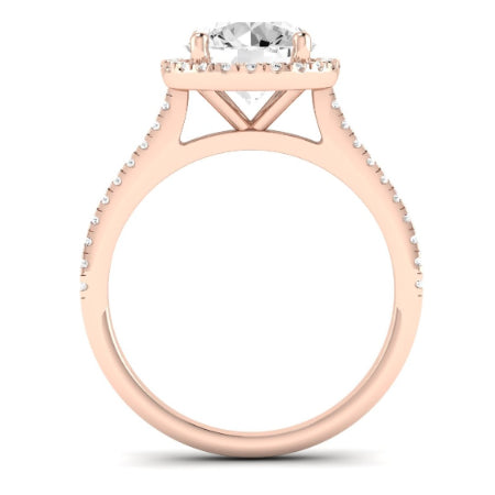 Mallow Diamond Matching Band Only (does Not Include Engagement Ring)   For Ring With Round Center rosegold