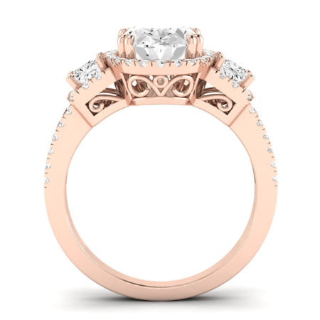 Erica Oval Diamond Bridal Set (Lab Grown Igi Cert) rosegold