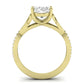 Pavonia Diamond Matching Band Only (does Not Include Engagement Ring)  For Ring With Oval Center yellowgold