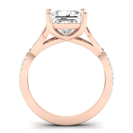 Pavonia Diamond Matching Band Only (does Not Include Engagement Ring)  For Ring With Princess Center rosegold