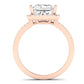Bergenia Diamond Matching Band Only (does Not Include Engagement Ring ) For Ring With Princess Center rosegold