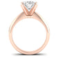 Senna Moissanite Matching Band Only ( Engagement Ring Not Included) For Ring With Oval Center rosegold