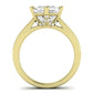 Gardenia Diamond Matching Band Only (does Not Include Engagement Ring) For Ring With Princess Center yellowgold